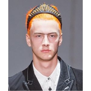 SS13 COMME des GARÇONS HOMME PLUS x FLEET ILYA Leather Studded Headband